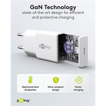 USB-C™ PD GaN Fast Charger Slim (30 W)