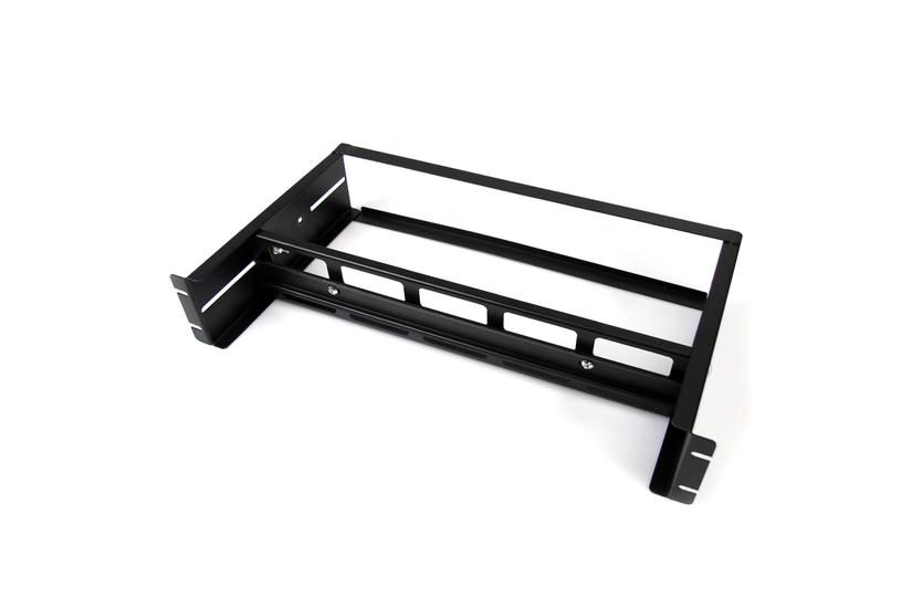 StarTech.com 2U DIN Rail Kit for Standard 19" Rack - Adjustable Depth Rackmount DIN Rail with Top Hat, Mini, G Rails (ADJDINKIT) - sats med stativskenor - 2U