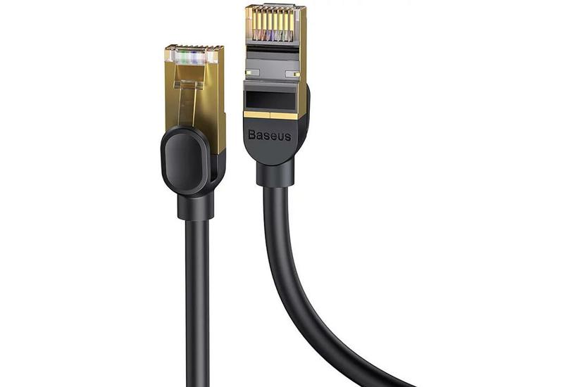 Kabel sieciowy Baseus Ethernet RJ45, 10Gbps, 1m (czarny)