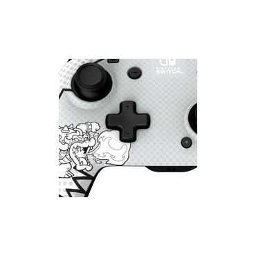 PDP REMATCH: Comic Attack Sort, Grå, Hvid USB Gamepad Analog/digital Nintendo Switch, Nintendo Switch OLED