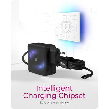 ICY BOX IB-PS111-PD strømforsyningsadapter - 24 pin USB-C - 65 Watt