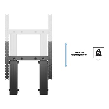 Multibrackets M Pro Series st&auml;ll - motoriserad - f&ouml;r videov&auml;gg - 300 kg - svart