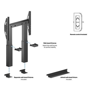 Multibrackets M Pro Series st&auml;ll - motoriserad - f&ouml;r videov&auml;gg - 300 kg - svart