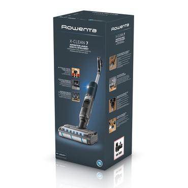 Rowenta X-Clean 7 GZ5735E0 stav støvsuger & elektrisk kost Stick vakuum Batteri Tør&våd Poseløs 0,5 L Sort, Krom