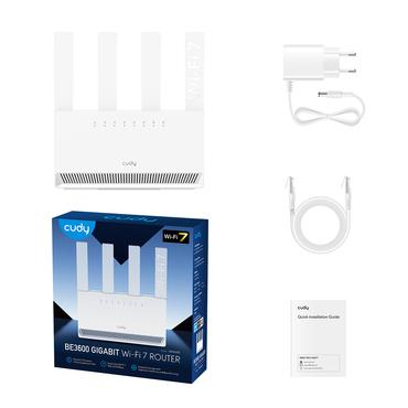 Crudy BE3600 Gigabit WiFi 7 Mesh Router WR3600E