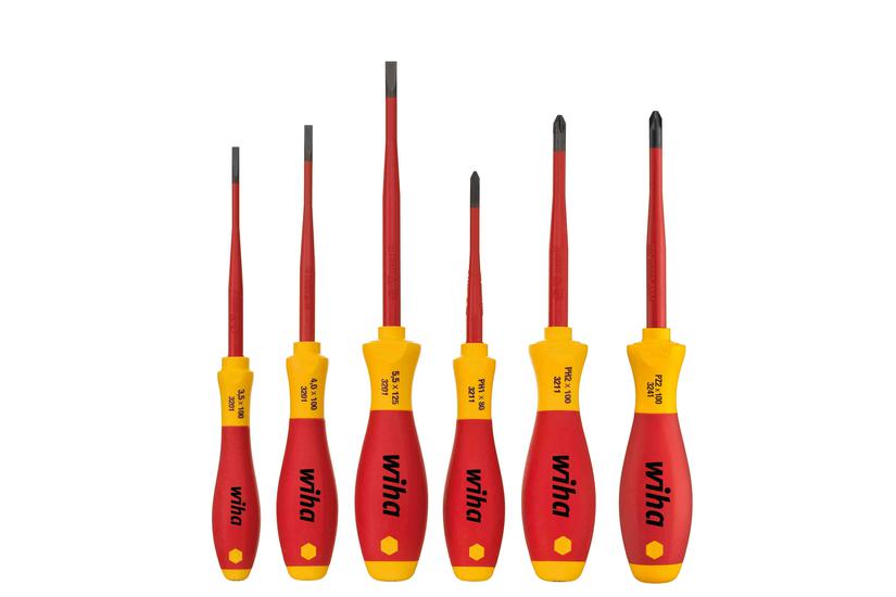 Wiha SoftFinish elektrisk slimFix 3201 - skruetr&aelig;kkers&aelig;t - 6 delar