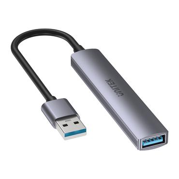 UNITEK H1208A interface hub USB 3.2 Gen 1 (3.1 Gen 1) Type-A 5000 Mbit/s Grå
