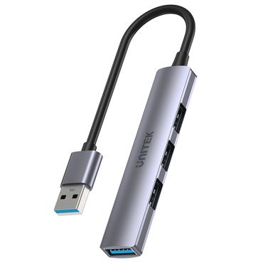 UNITEK H1208A interface hub USB 3.2 Gen 1 (3.1 Gen 1) Type-A 5000 Mbit/s Grå
