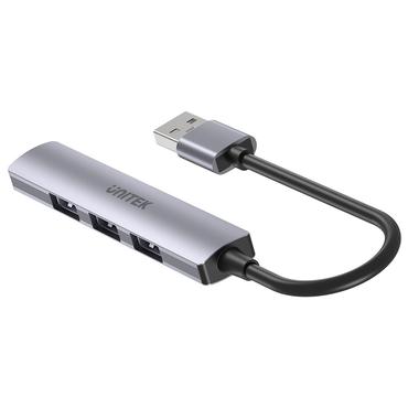 UNITEK H1208A interface hub USB 3.2 Gen 1 (3.1 Gen 1) Type-A 5000 Mbit/s Grå