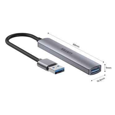UNITEK H1208A interface hub USB 3.2 Gen 1 (3.1 Gen 1) Type-A 5000 Mbit/s Grå