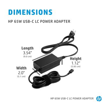 HP USB-C LC - strømforsyningsadapter - 65 Watt
