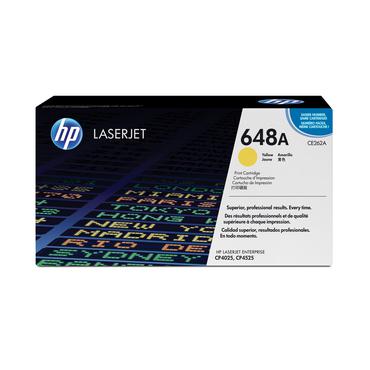 HP 648A - gul - original - LaserJet - tonerkassett (CE262A)