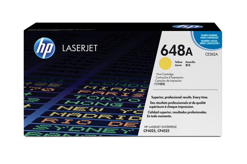 HP 648A - gul - original - LaserJet - tonerkassett (CE262A)