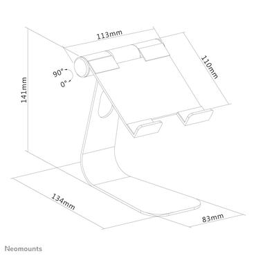 Neomounts DS15-050SL1 stativ - for tablet - sølv