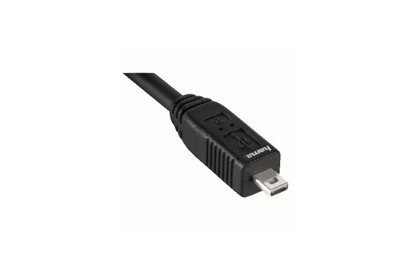 Hama USB 2.0 Cable, 1.8m USB-kabel 1,8 m USB A Sort