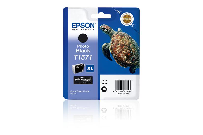 Epson T1571 - foto-svart - original - bl&auml;ckpatron