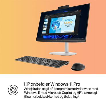 HP EliteStudio 8 ES 8 AiO G1i U5 235 23.8i 16/512 (ML) Intel Core Ultra 5 60,5 cm (23.8") 1920 x 1080 pixel All-in-One PC 16 GB DDR5-SDRAM 512 GB SSD Windows 11 Pro Wi-Fi 7 (802.11be) AI PC S&oslash;lv