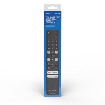 SAVIO RC-15 universal remote control/replacement for TCL   SMART TV
