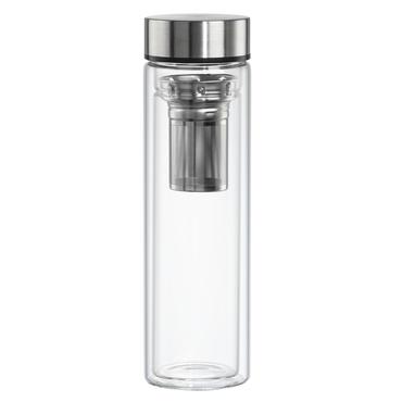 Hama 00181598 drikkedunk Dagligt forbrug 450 ml Borosilikatglas, Silikone Bl&aring;, Transparent