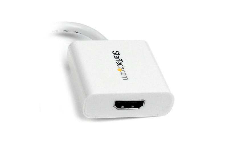 StarTech.com Mini DisplayPort till HDMI-videoadapter &ndash; Vit - videokort - DisplayPort / HDMI - 17 cm