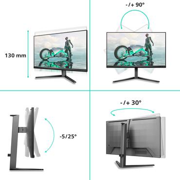 Philips Evnia 3000 27M2N3800A/00 computersk&aelig;rm 68,6 cm (27") 3840 x 2160 pixel 4K Ultra HD LCD Gr&aring;