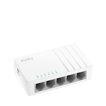 Cudy GS105U netværksswitch Ikke administreret Gigabit Ethernet (10/100/1000) Hvid
