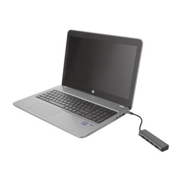 Trust Halyx Aluminium USB-C to 4-Port USB-A 3.2 Hub