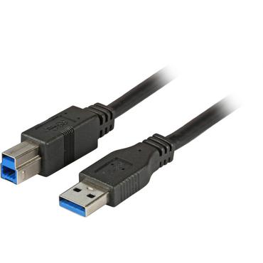 EFB Elektronik 1.8m USB 3.0 A/B USB-kabel USB 3.2 Gen 1 (3.1 Gen 1) 1,8 m USB A USB B Sort