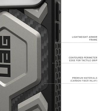 Urban Armor Gear Monarch Pro mobiltelefon etui 17,5 cm (6.9") Cover Titanium