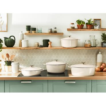 Tefal LOV Gusseisen Servierpfanne 28cm beige