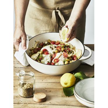 Tefal LOV Gusseisen Servierpfanne 28cm beige