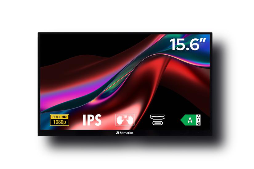 Verbatim PMT-15 skærm - LED baglys - 15.6" - IPS - Full HD 1920x1080