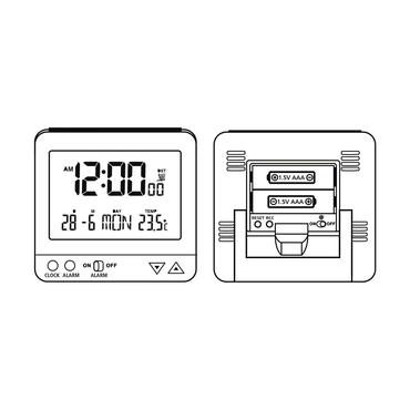 HAMA Alarm Clock RC550 Radio White