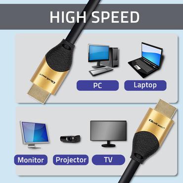 Qoltec GOLD - HDMI-kabel med Ethernet - 3 m
