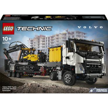 LEGO Technic Volvo FMX-lastbil og EC230 elektrisk gravemaskine