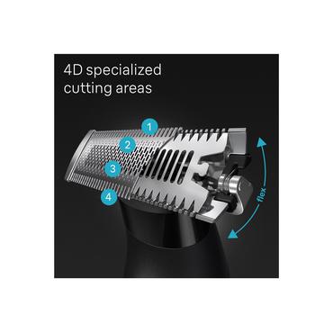 Braun Trimmer - 45 min - 1 mm, 2 mm, 3 mm, 5 mm (face), 3 mm (body), sensitive (body) mm