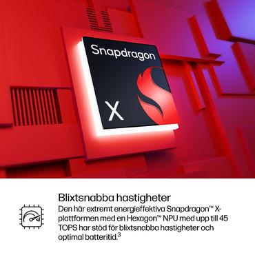 HP EliteBook 6 G1q Next Gen AI PC Copilot+ PC Snapdragon X1-26-100 Laptop 35,6 cm (14") WUXGA 32 GB LPDDR5x-SDRAM 512 GB SSD Wi-Fi 7 (802.11be) Windows 11 Pro S&oslash;lv