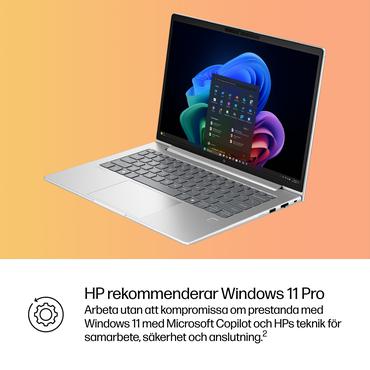 HP EliteBook 6 G1q Next Gen AI PC Copilot+ PC Snapdragon X1-26-100 Laptop 35,6 cm (14") WUXGA 32 GB LPDDR5x-SDRAM 512 GB SSD Wi-Fi 7 (802.11be) Windows 11 Pro S&oslash;lv