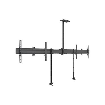 Multibrackets M Pro Series Side by Side with brackets konsol - fixerad - för 2 LCD-bildskärmar - svart