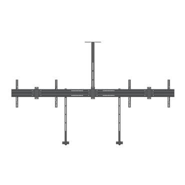 Multibrackets M Pro Series Side by Side with brackets konsol - fixerad - för 2 LCD-bildskärmar - svart