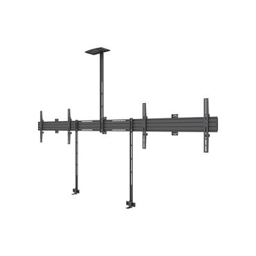 Multibrackets M Pro Series Side by Side with brackets konsol - fixerad - för 2 LCD-bildskärmar - svart