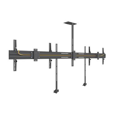 Multibrackets M Pro Series Side by Side with brackets konsol - fixerad - för 2 LCD-bildskärmar - svart