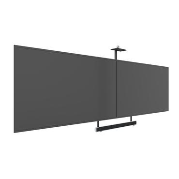 Multibrackets M Pro Series Side by Side with brackets konsol - fixerad - för 2 LCD-bildskärmar - svart
