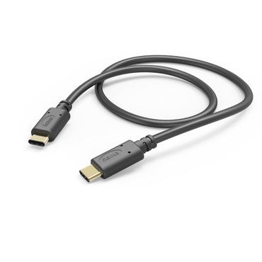 Hama USB-C - USB-C, 1m, czarny