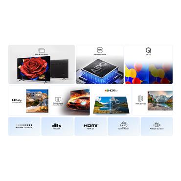TCL 55P7K 55" | Ultra HD 4K QLED Smart TV (2025) | Google TV + Wifi | Dolby Vision & HDR10 | 60Hz
