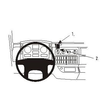 Brodit ProClip Center mount - montering för mobiltelefon