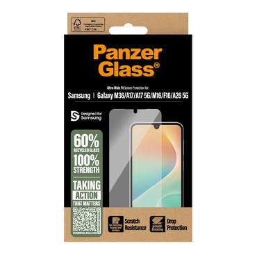 PanzerGlass &reg; Sk&aelig;rmbeskyttelse Samsung Galaxy M17 5G | M36 | A17 | A17 5G | M16 | F16 | A26 5G | Ultra-Wide Fit
