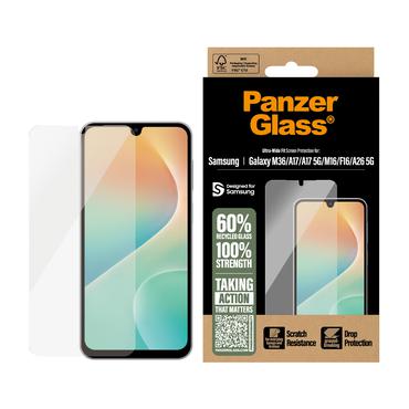 PanzerGlass &reg; Sk&aelig;rmbeskyttelse Samsung Galaxy M17 5G | M36 | A17 | A17 5G | M16 | F16 | A26 5G | Ultra-Wide Fit