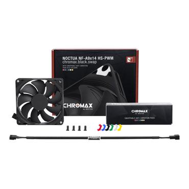Noctua chromax NF-A9x14 HS-PWM.black.swap indsats med blæser