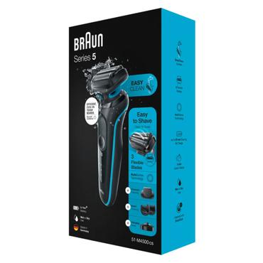 Braun Series 5 51-M4500cs Folie shaver Sort, Bl&aring;